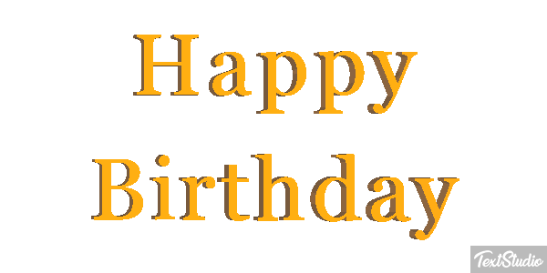 Happy Birthday Efekt tekstowy