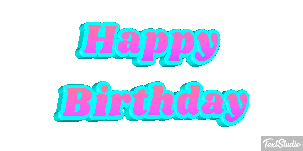 Happy Birthday Efekt tekstowy