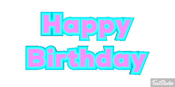 Happy Birthday Efekt tekstowy