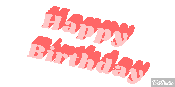 Happy Birthday Efekt tekstowy