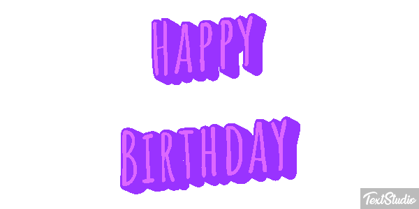 Happy Birthday Efekt tekstowy