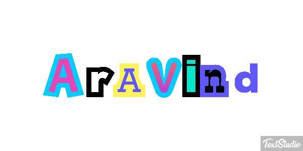 Aravind Text effect