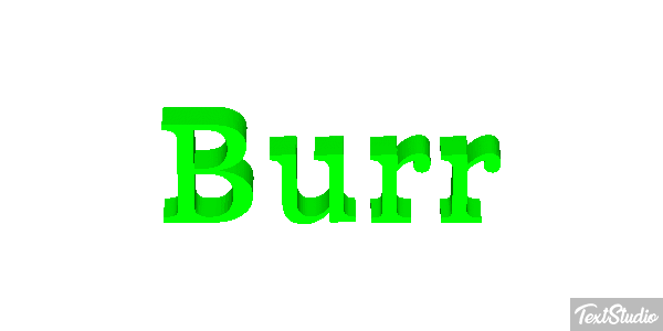 Burr Efeito do texto