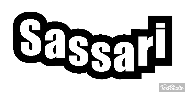 Sassari Efecto de texto
