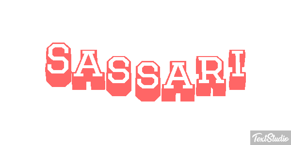 Sassari Efecto de texto