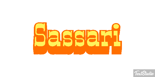 Sassari Efecto de texto