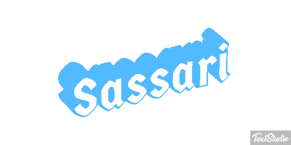 Sassari Efecto de texto