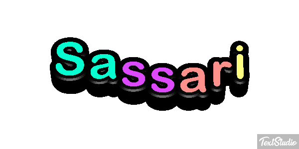 Sassari Efecto de texto
