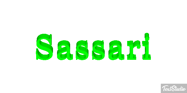 Sassari Efecto de texto