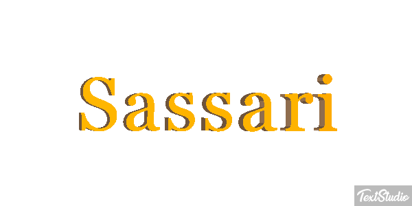 Sassari Efecto de texto
