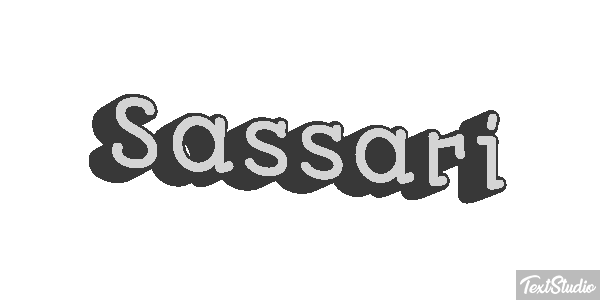 Sassari Efecto de texto