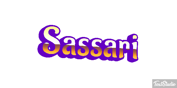 Sassari Efecto de texto