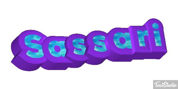 Sassari Efecto de texto