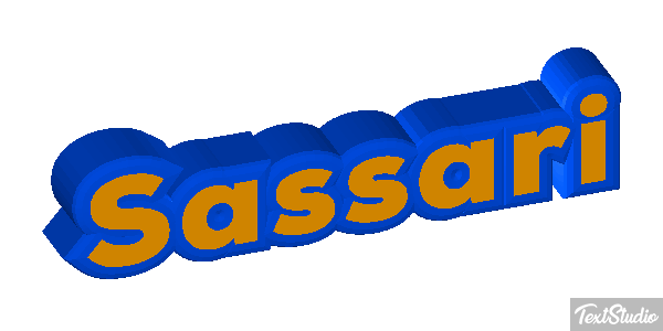 Sassari Efecto de texto