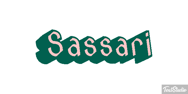 Sassari Efecto de texto