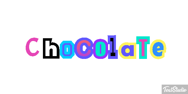 Chocolate Efeito do texto
