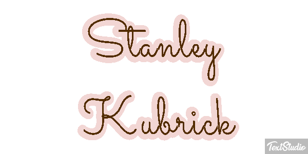 Stanley Kubrick Efecto de texto