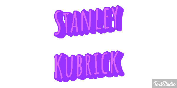 Stanley Kubrick Efecto de texto