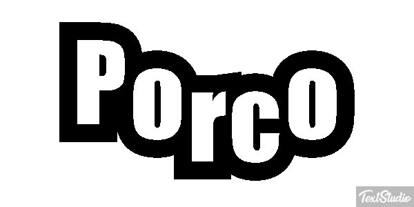 Porco Efekt tekstowy