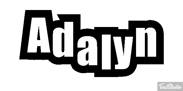 Adalyn Text effect