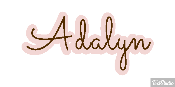 Adalyn Text effect