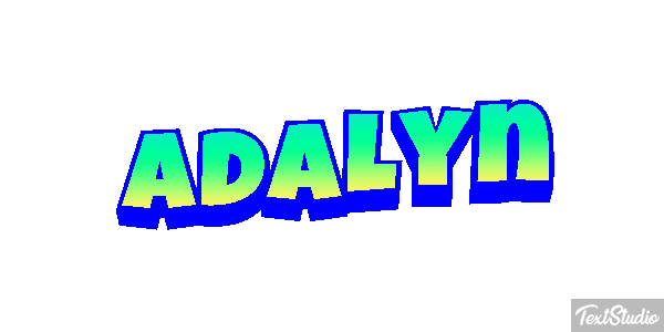 Adalyn Text effect