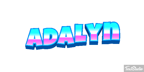 Adalyn Text effect