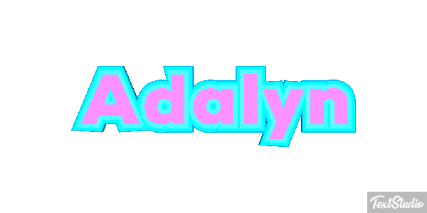 Adalyn Text effect