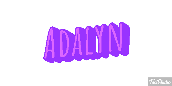 Adalyn Text effect