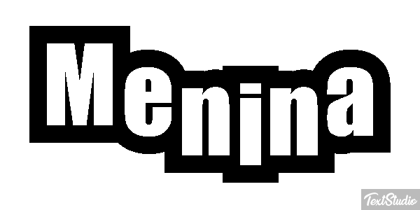 Menina Text effect