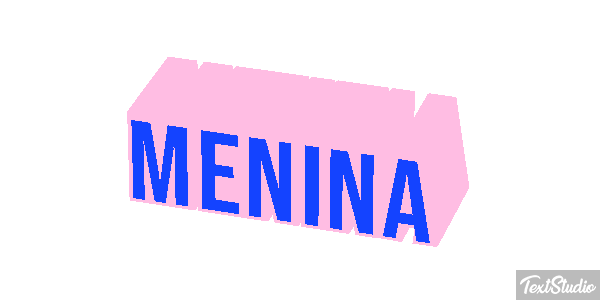 Menina Text effect