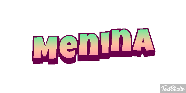 Menina Text effect