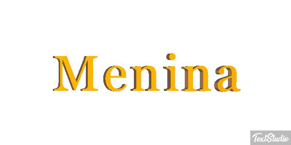 Menina Text effect