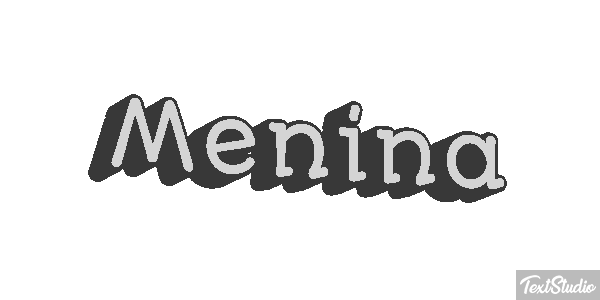 Menina Text effect