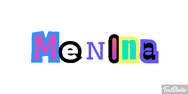Menina Text effect