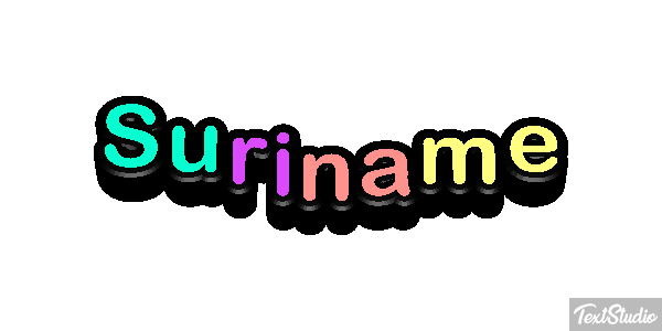 Suriname Text effect