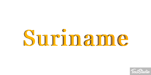Suriname Text effect
