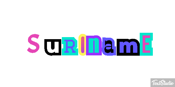 Suriname Text effect