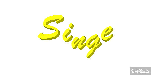Singe Effet de texte
