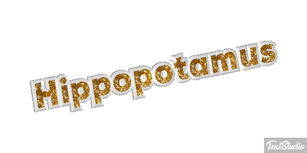 Hippopotamus Text effect
