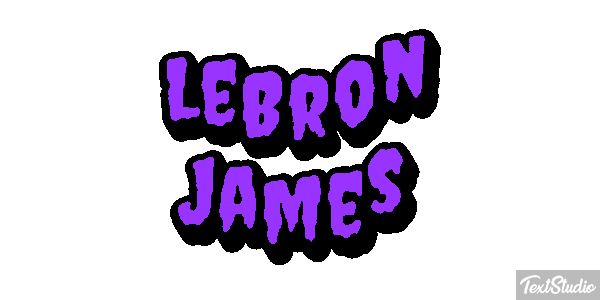 LeBron James Tekst effect