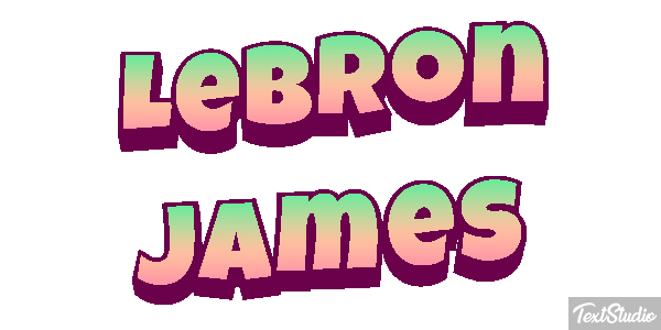LeBron James Tekst effect