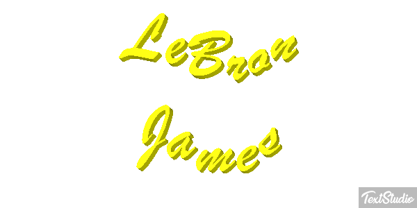 LeBron James Tekst effect