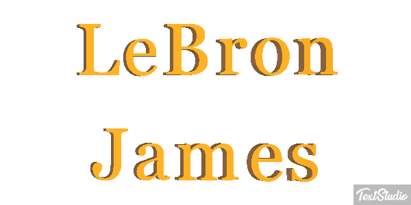LeBron James Tekst effect
