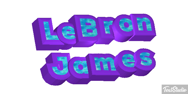 LeBron James Tekst effect