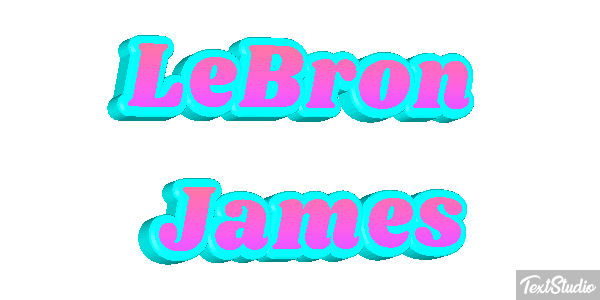 LeBron James Tekst effect