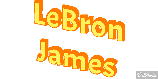 LeBron James Tekst effect