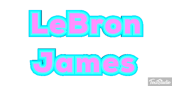 LeBron James Tekst effect