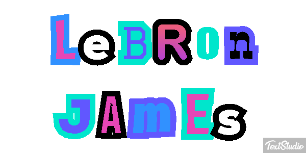 LeBron James Tekst effect