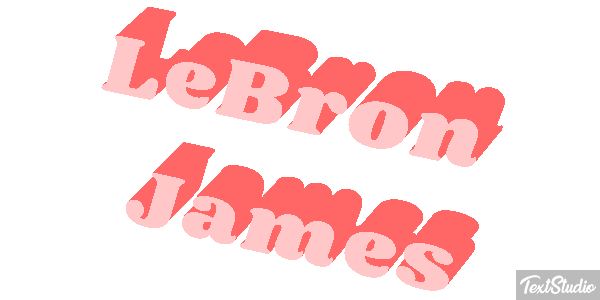 LeBron James Tekst effect